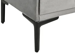 Beliani Makuuhuonesetti Sametti 3 Osaa Vaaleanharmaa 180 X 200 Cm Sezanne Cheap