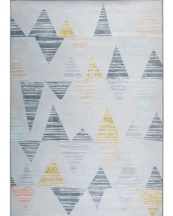 Beliani Matto Harmaa/Keltainen 160 X 230 Cm Yayla Hot