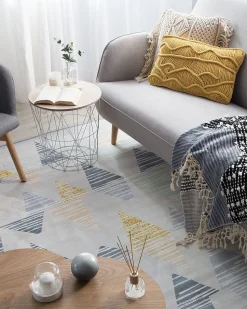 Beliani Matto Harmaa/Keltainen 160 X 230 Cm Yayla Hot