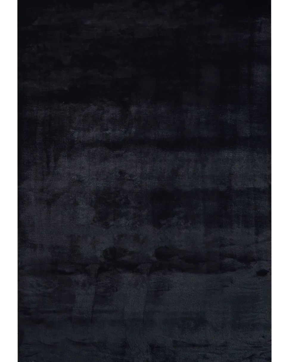 Beliani Matto Janiksen Tekoturkis Musta 160 X 230 Cm Mirpur Discount