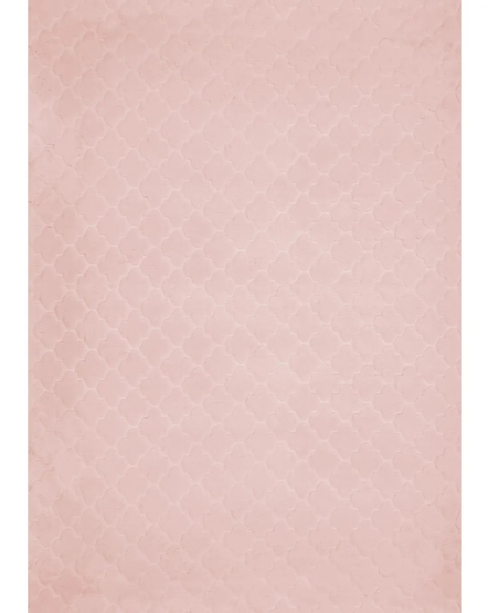 Beliani Matto Janiksen Tekoturkis Vaaleanpunainen 160 X 230 Cm Gharo Store