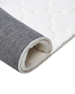 Beliani Matto Janiksen Tekoturkis Valkoinen 160 X 230 Cm Gharo Shop