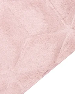 Beliani Matto Janiksen Tekoturkis Vaaleanpunainen 160 X 230 Cm Thatta Clearance