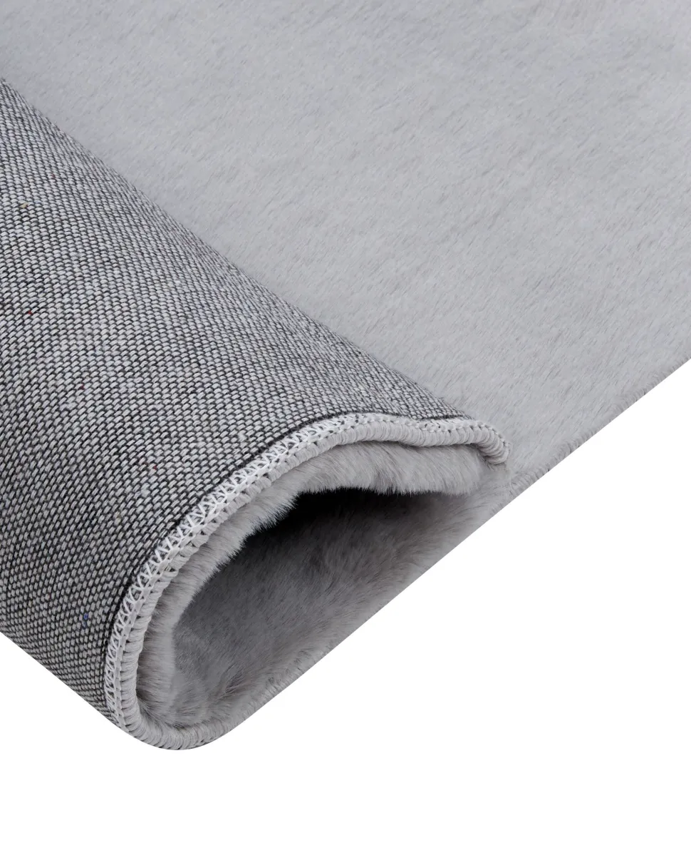 Beliani Matto Janiksen Tekoturkis Vaaleanharmaa 160 X 230 Cm Mirpur Cheap