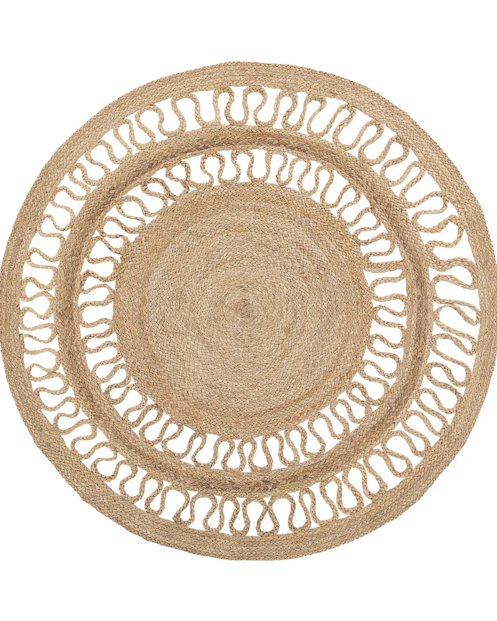 Beliani Matto Juutti Beige 120 Cm Dikili Discount