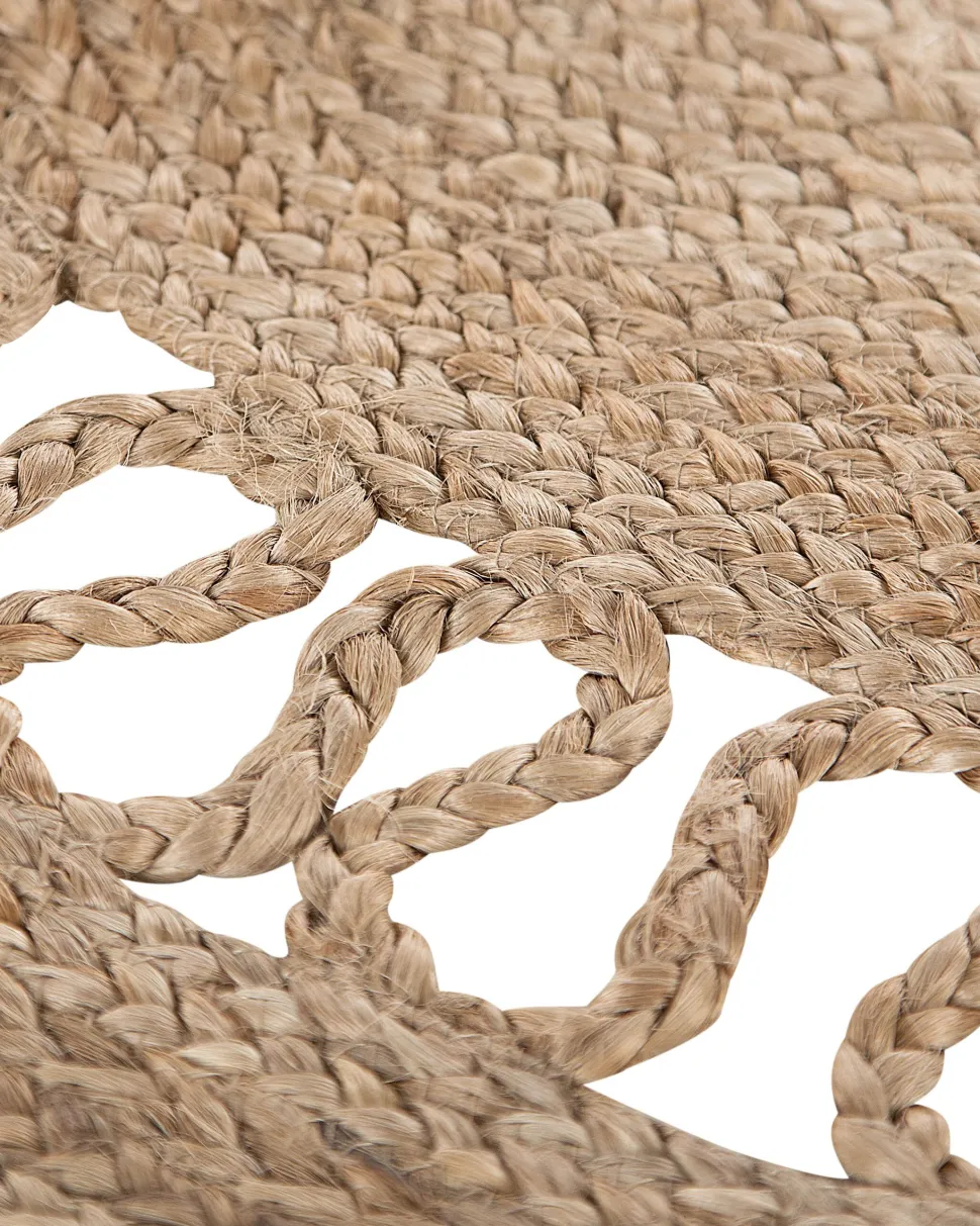 Beliani Matto Juutti Beige 120 Cm Dikili Discount