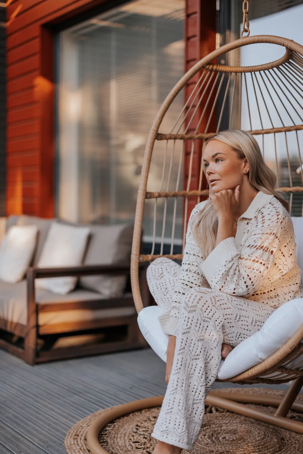 Beliani Matto Juutti Beige 120 Cm Dikili Discount