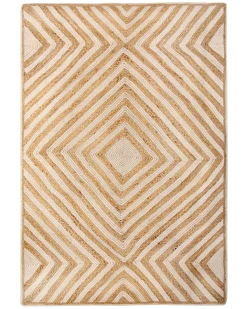 Beliani Matto Juutti Beige 140 X 200 Cm Pirli New