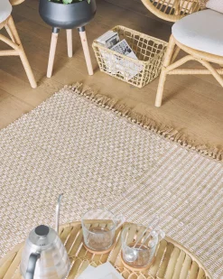 Beliani Matto Juutti Beige 140 X 200 Cm Adabag Outlet