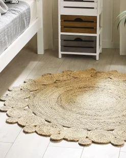 Beliani Matto Juutti Beige O 120 Cm Golgen Flash Sale