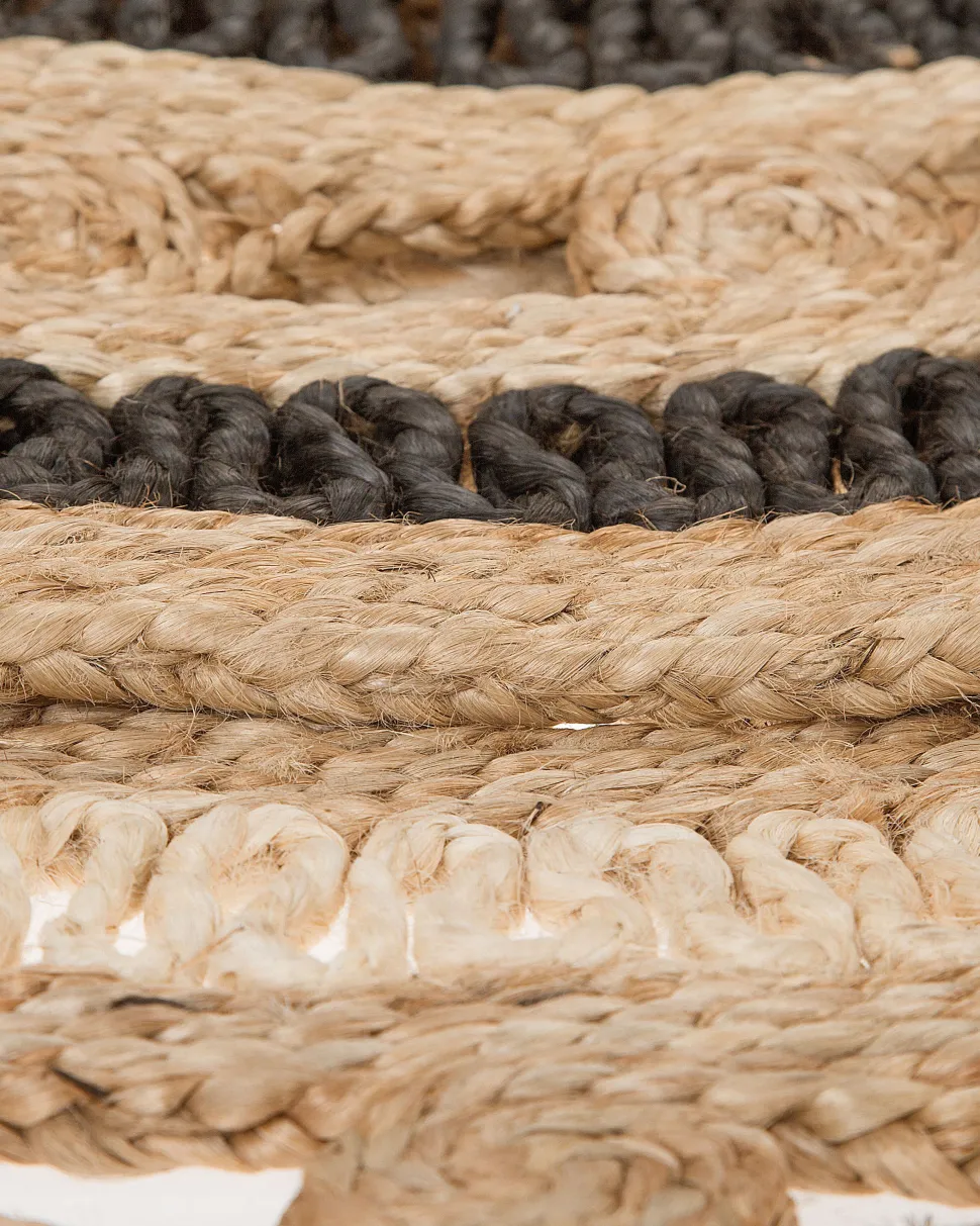 Beliani Matto Juutti Beige/Musta 140 Cm Goyne Best