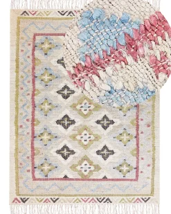 Beliani Matto Juutti Monivarinen 160 X 230 Cm Terkos New