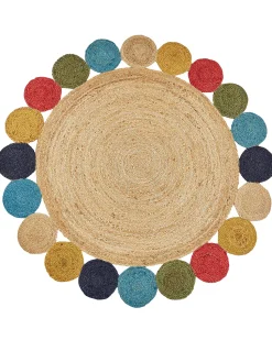 Beliani Matto Juutti Monivarinen 140 Cm Vostan Flash Sale