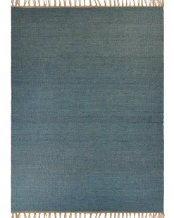 Beliani Matto Juutti Sininen 160 X 230 Cm Lunia Cheap