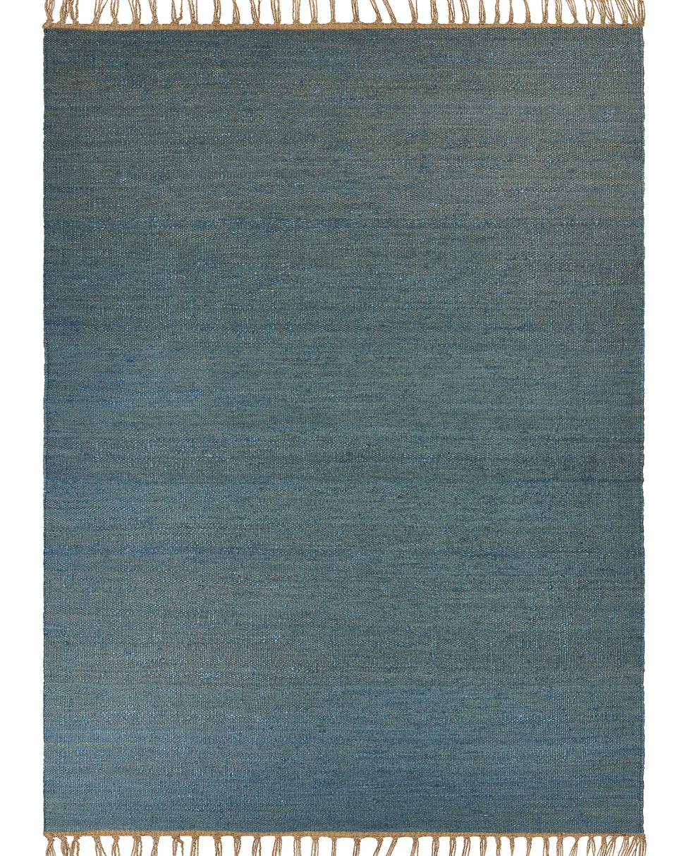 Beliani Matto Juutti Sininen 160 X 230 Cm Lunia Cheap