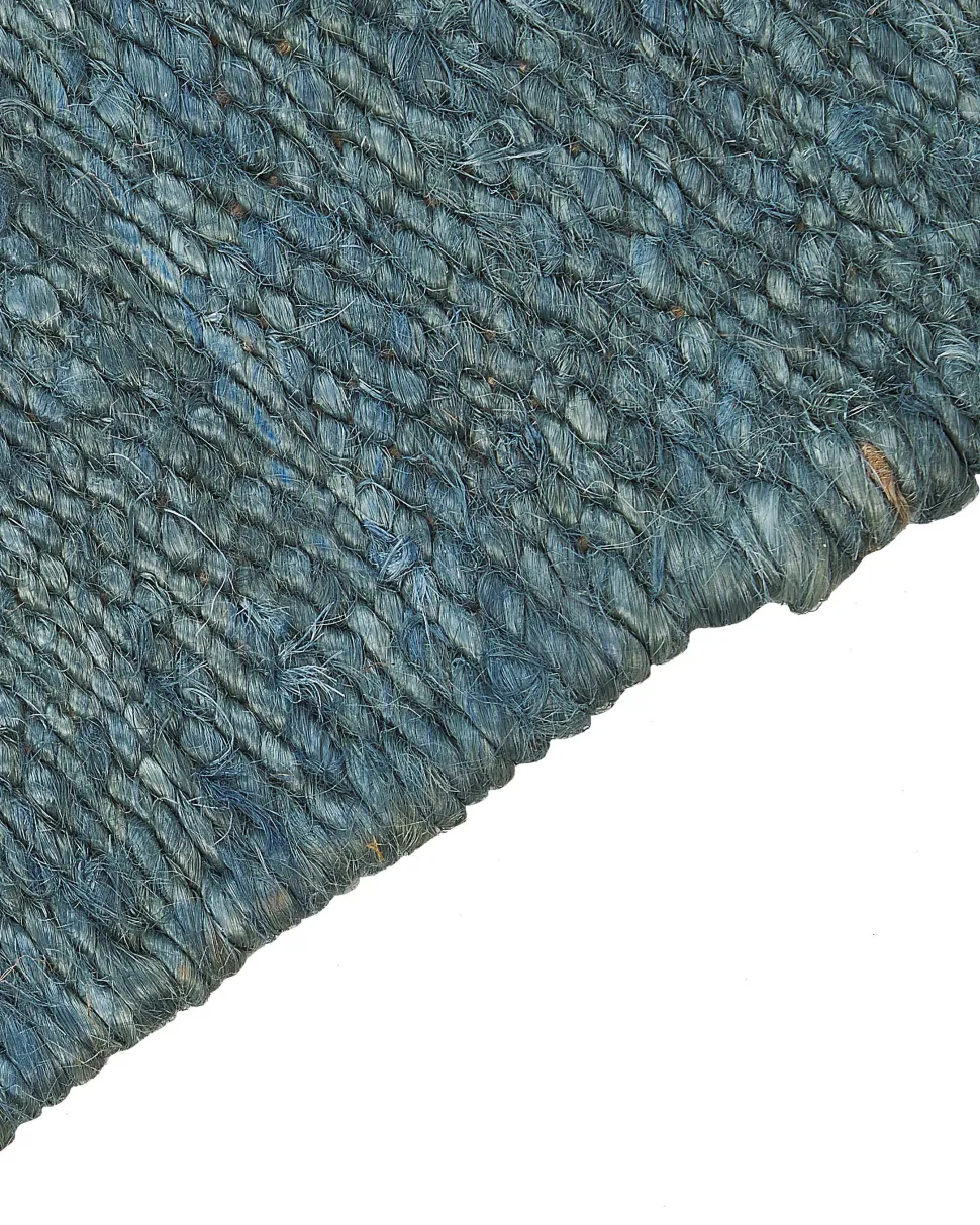 Beliani Matto Juutti Sininen 160 X 230 Cm Lunia Cheap