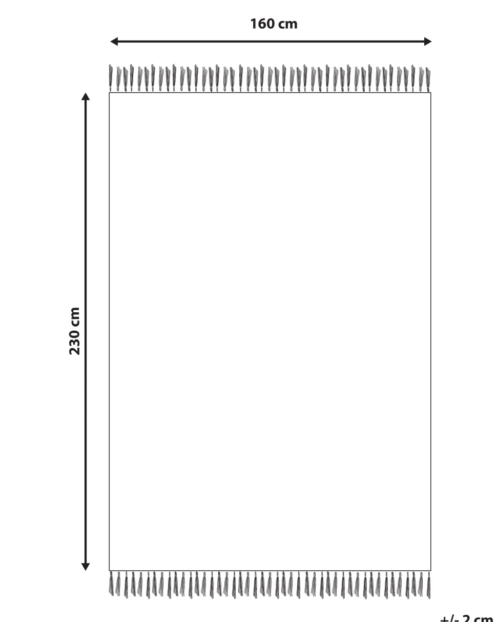 Beliani Matto Juutti Sininen 160 X 230 Cm Lunia Cheap