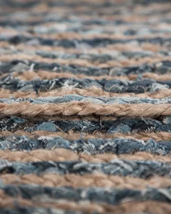 Beliani Matto Juutti Sininen/Beige 120 Cm Maslak Online