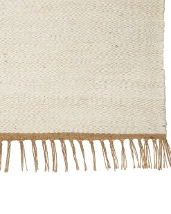 Beliani Matto Juutti Vaalea Beige 160 X 230 Cm Lunia Clearance