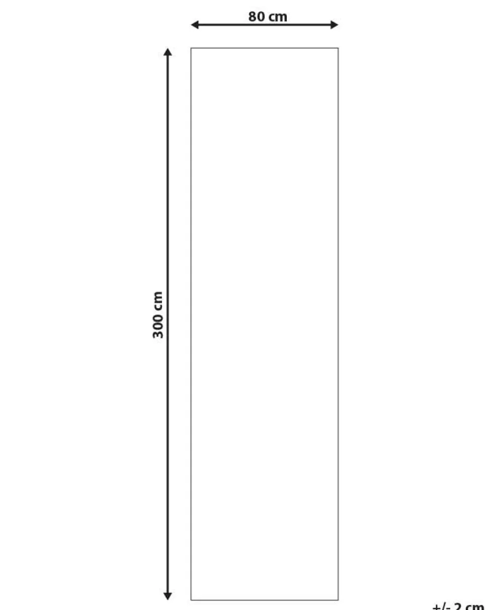 Beliani Matto Kangas Harmaa/Sininen 80 X 300 Cm Kottar Cheap