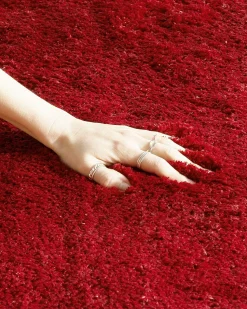 Beliani Matto Kangas Punainen 160 X 230 Cm Evren Cheap