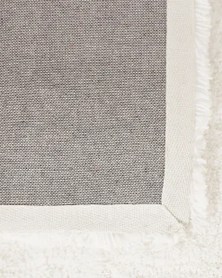 Beliani Matto Kangas Valkoinen 200 X 200 Cm Evren Shop