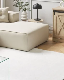 Beliani Matto Kangas Valkoinen 160 X 230 Cm Demre Store