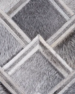 Beliani Matto Lehmannahka Harmaa 160 X 230 Cm Agacli Fashion