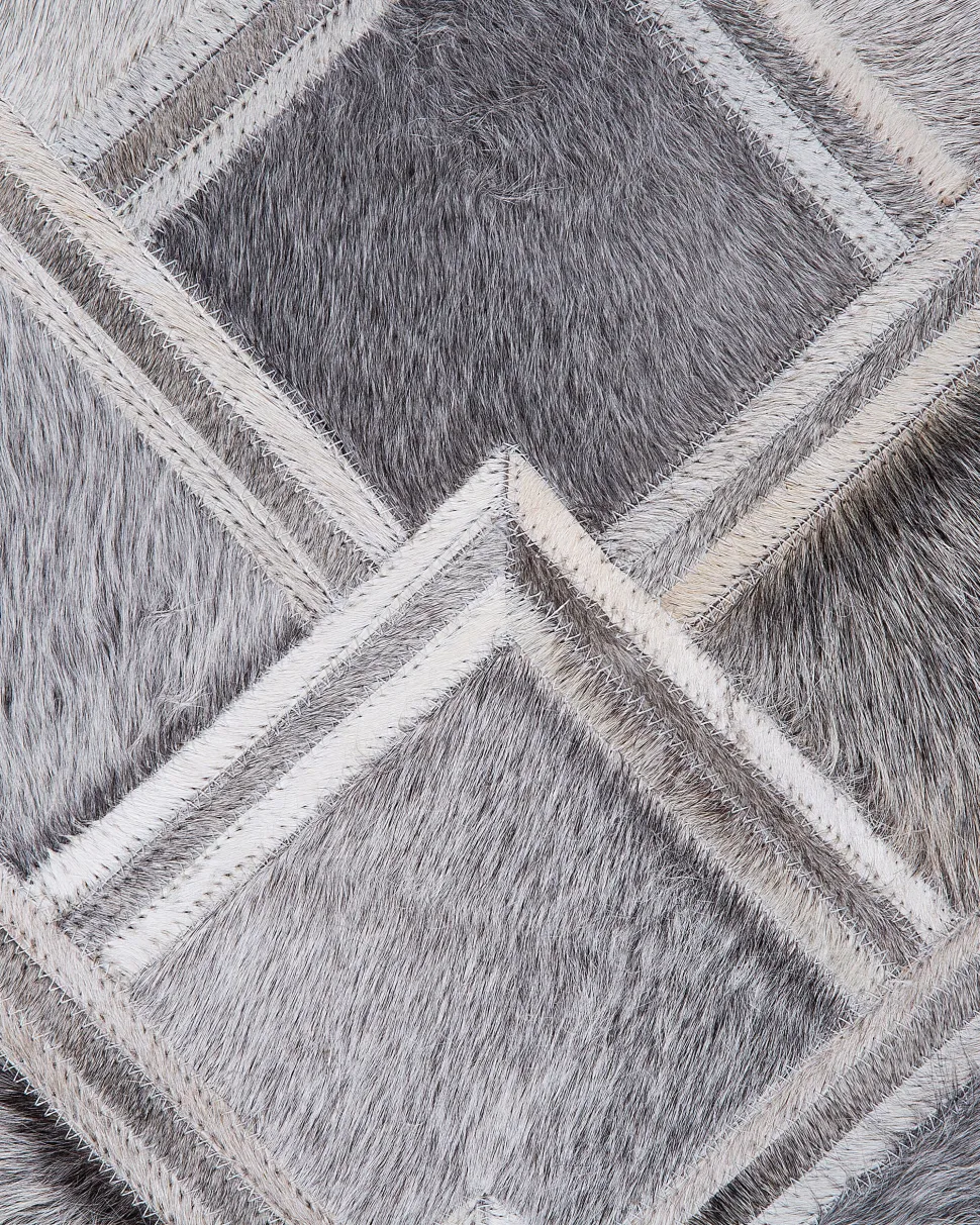 Beliani Matto Lehmannahka Harmaa 160 X 230 Cm Agacli Fashion