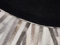 Beliani Matto Lehmannahka Harmaa 140 Cm Simav Best Sale