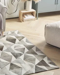 Beliani Matto Lehmannahka Harmaa 160 X 230 Cm Alaka Flash Sale