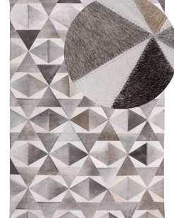 Beliani Matto Lehmannahka Harmaa 160 X 230 Cm Alaka Flash Sale