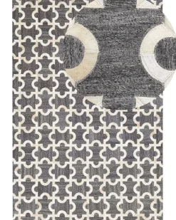 Beliani Matto Lehmannahka Harmaa/Beige 160 X 230 Cm Yedisu Online