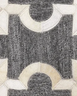 Beliani Matto Lehmannahka Harmaa/Beige 160 X 230 Cm Yedisu Online