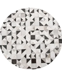 Beliani Matto Lehmannahka Harmaa/Musta 140 Cm Kirklar Online