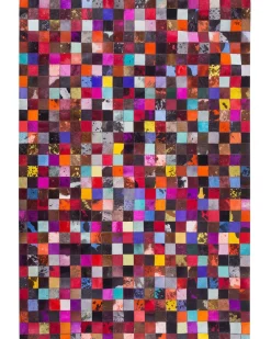 Beliani Matto Lehmannahka Monivarinen 160 X 230 Cm Enne Store