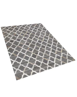 Beliani Matto Lehmannahka Monivarinen 160 X 230 Cm Rolunay Clearance