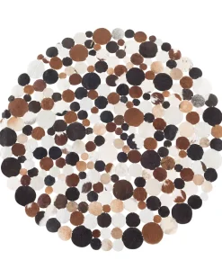 Beliani Matto Lehmannahka Ruskea 140 Cm Sorgun Best