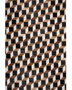 Beliani Matto Lehmannahka Ruskea 140 X 200 Cm Alpkoy Flash Sale