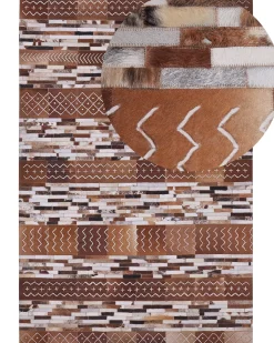 Beliani Matto Lehmannahka Ruskea 160 X 230 Cm Herekli Outlet