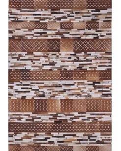 Beliani Matto Lehmannahka Ruskea 160 X 230 Cm Herekli Outlet