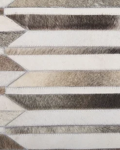Beliani Matto Lehmannahka Ruskea/Beige 160 X 230 Cm Kulalar Discount