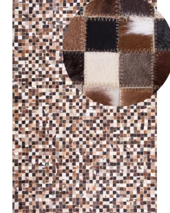 Beliani Matto Lehmannahka Ruskea/Beige 160 X 230 Cm Konya Clearance