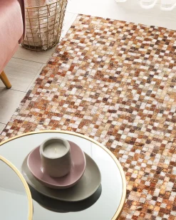 Beliani Matto Lehmannahka Ruskea/Beige 160 X 230 Cm Torul Best Sale