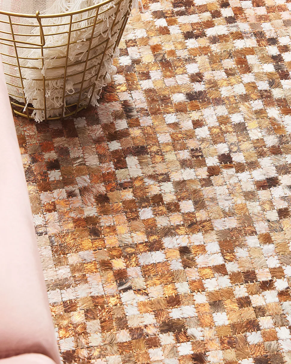 Beliani Matto Lehmannahka Ruskea/Beige 160 X 230 Cm Torul Best Sale