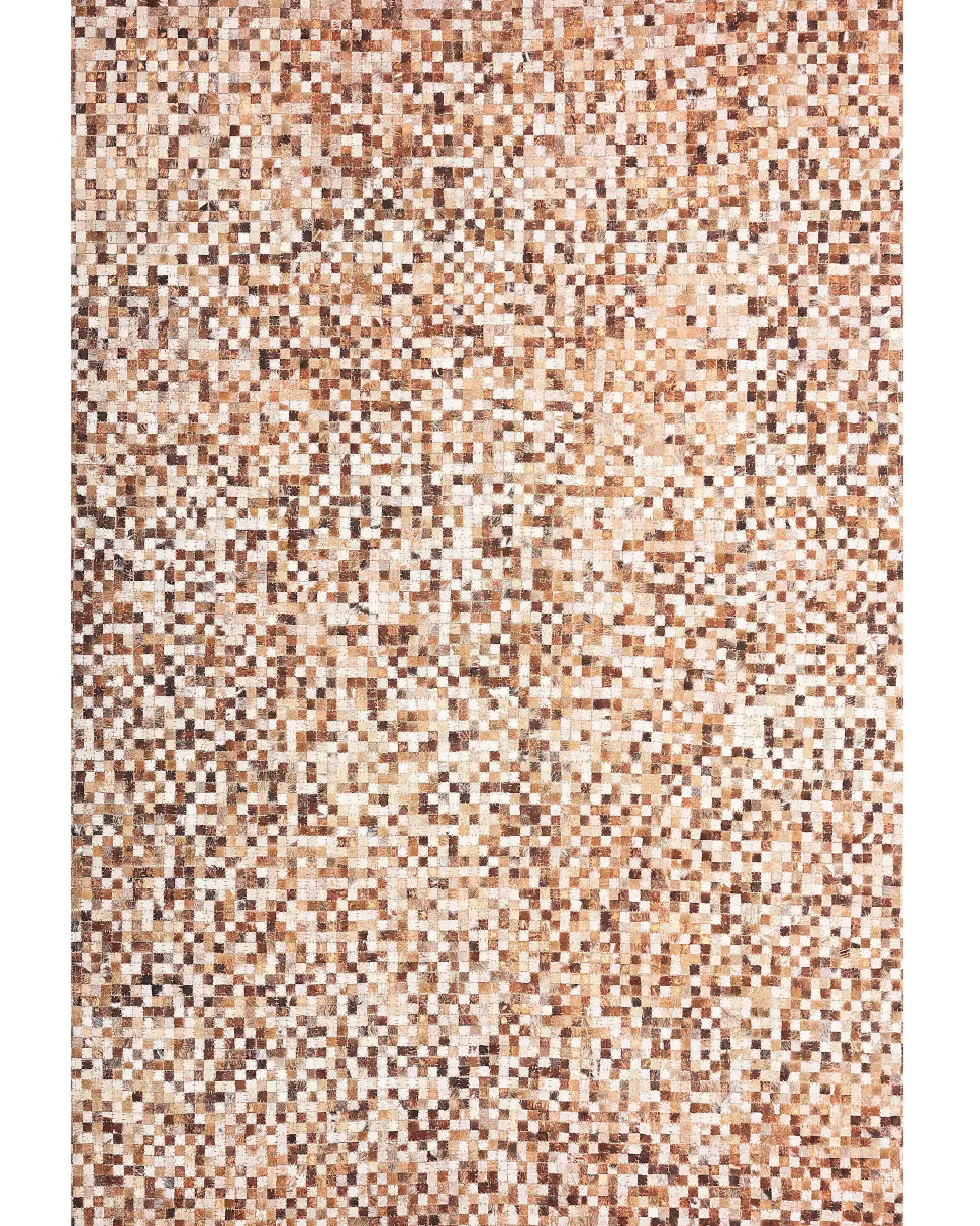 Beliani Matto Lehmannahka Ruskea/Beige 160 X 230 Cm Torul Best Sale
