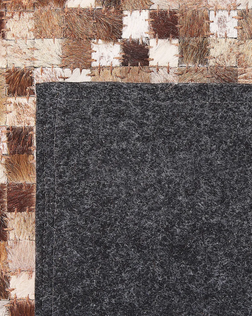 Beliani Matto Lehmannahka Ruskea/Beige 160 X 230 Cm Torul Best Sale