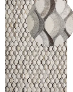 Beliani Matto Lehmannahka Ruskea/Beige 160 X 230 Cm Kirca Outlet