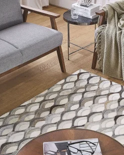 Beliani Matto Lehmannahka Ruskea/Beige 160 X 230 Cm Kirca Outlet