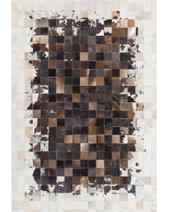 Beliani Matto Lehmannahka Ruskea/Beige 160 X 230 Cm Okculu Discount